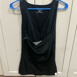 Black Sleeveless Baby Carrying Top